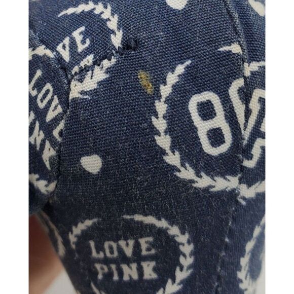 Victoria's Secret Pink Mini Dog Plush Blue & White Logo - Picture 6 of 7